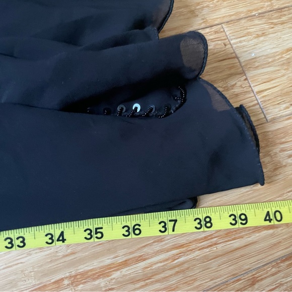 Black with brown accents shimmery belly dance costume. - Picture 3 of 15